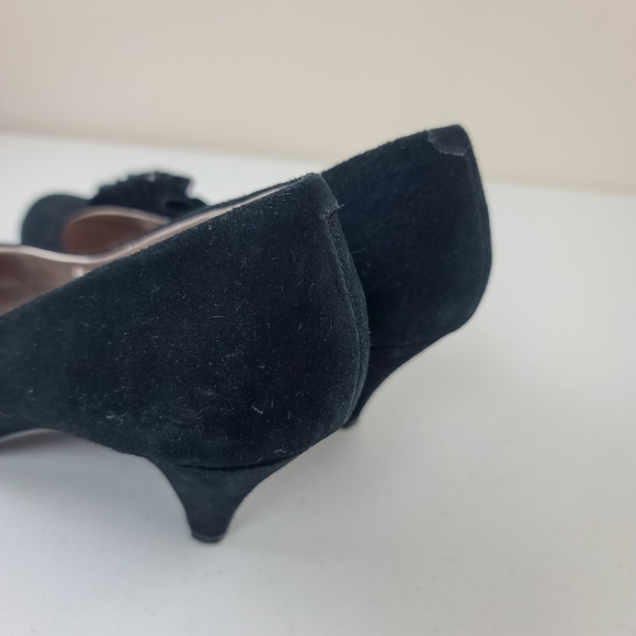 Steve Madden Women's Black Preti Suede Heels Size 11 - Picture 4 of 8